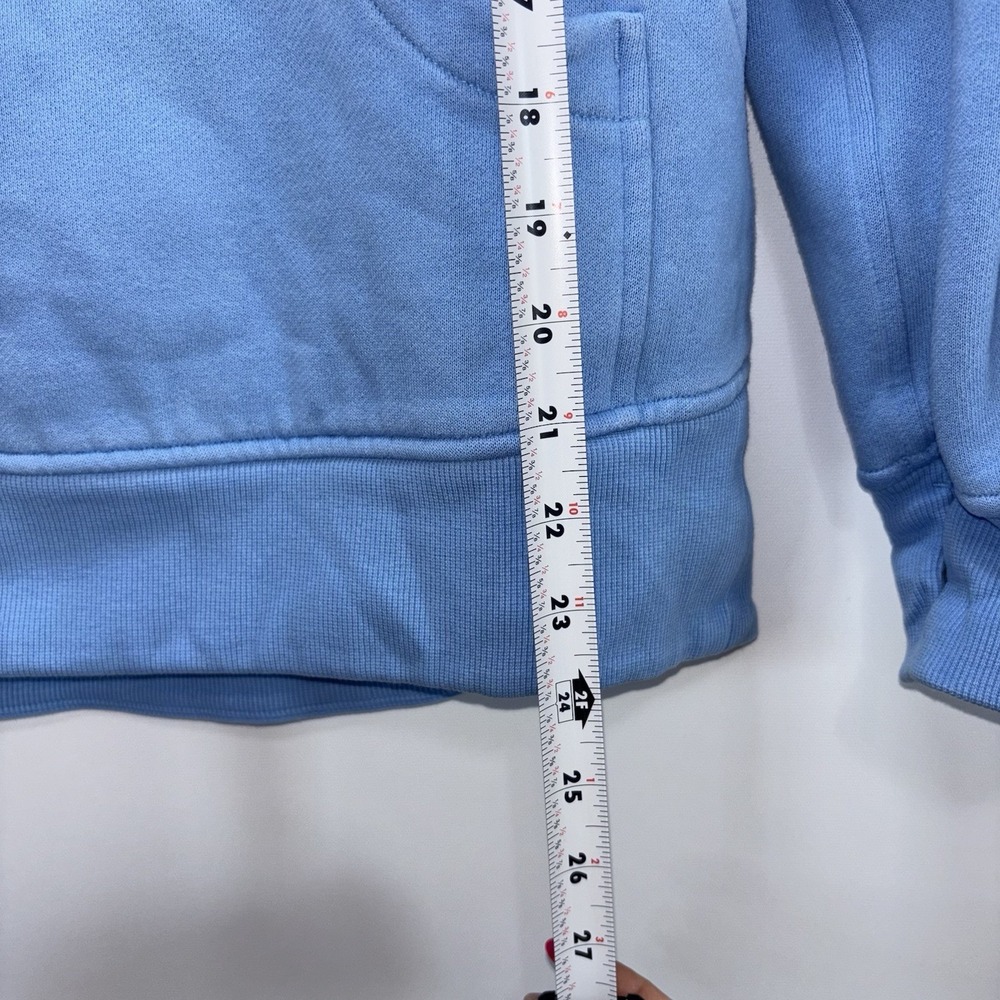 Lululemon Scuba Oversized Half Zip Funnel Neck Pullover Blue XS/S Sweatshirt - Picture 5 of 8